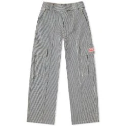 Kenzo Striped Army Straight Jeans