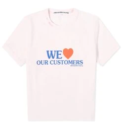 Alexander Wang We Love Our Customers Shrunken T-Shirt