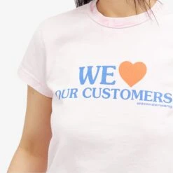 Alexander Wang We Love Our Customers Shrunken T-Shirt -Vibrant Vogue 01 03 24 TC 1CC2241885 683A 9 1