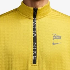 Nike X Patta Half Zip Long Sleeve -Vibrant Vogue 01 05 2024 aj fj3069 389 11