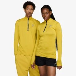 Nike X Patta Half Zip Long Sleeve -Vibrant Vogue 01 05 2024 aj fj3069 389 5