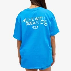 Adanola Resort Sports Short Sleeve Oversized T-shirt -Vibrant Vogue 01 11 2023 BLR MAY TSHIRT SBLUE 7 1