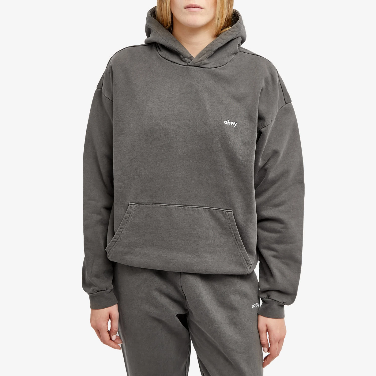 Obey Lowercase Pigment Pull Over Hoodie 4 Obey Lowercase Pigment Pull Over Hoodie - Image 2