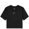 Nike Essential Slim Crop Swoosh T-Shirt 2 Nike Essential Slim Crop Swoosh T-Shirt -Vibrant Vogue 03 05 2023 JWx FB2873 010 1 1