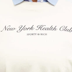 Sporty & Rich NY Health Club Cropped Crew Sweat -Vibrant Vogue 03 05 2024 JW CRAW2372CR NEU 9 1