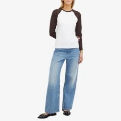 Wood Wood Long Sleeve Quinn Baseball T-Shirt -Vibrant Vogue 05 01 2024 JW 12341501 2526 m9 1