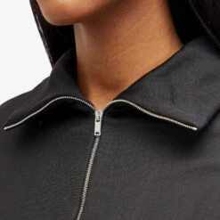 Jil Sander Zip Front High Neck Top -Vibrant Vogue 05 02 2024 JW J02GU0107 J20140 001 10 1