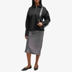 Jil Sander Zip Front High Neck Top -Vibrant Vogue 05 02 2024 JW J02GU0107 J20140 001 m9 1