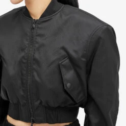 WARDROBE.NYC Tailored Crop Bomber Jacket 11 WARDROBE.NYC Tailored Crop Bomber Jacket -Vibrant Vogue 06 02 2024 JC W4062R15 BLK 9 1