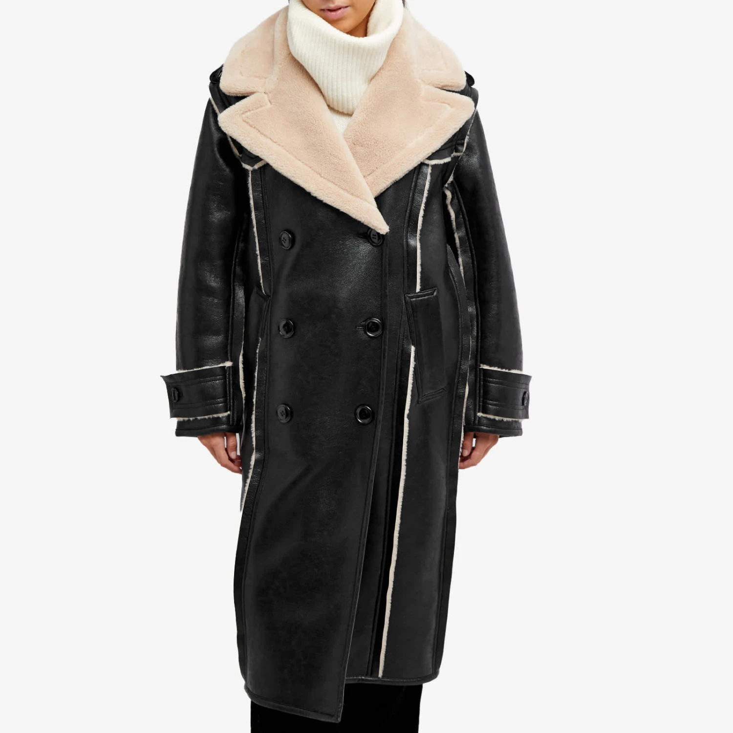 Stand Studio Frankie Faux Shearling Jacket 4 Stand Studio Frankie Faux Shearling Jacket - Image 2