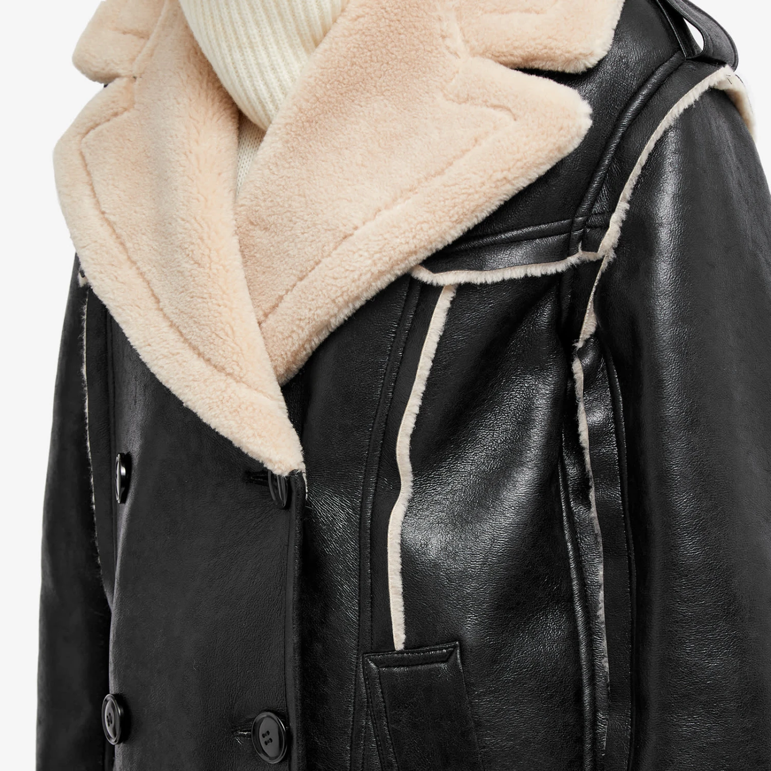 Stand Studio Frankie Faux Shearling Jacket 7 Stand Studio Frankie Faux Shearling Jacket - Image 5