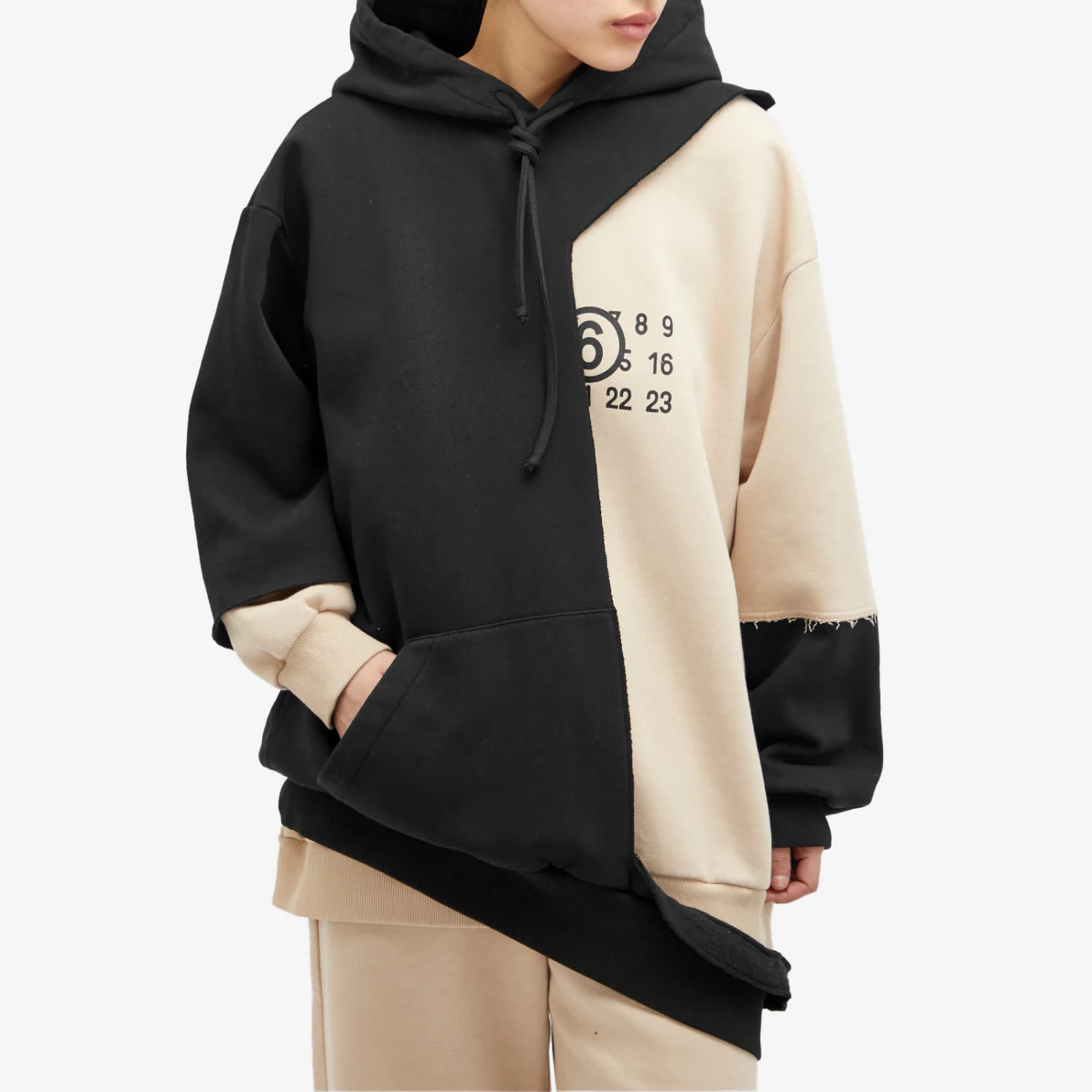 MM6 Maison Margiela Patchwork Logo Hoodie 4 MM6 Maison Margiela Patchwork Logo Hoodie - Image 2