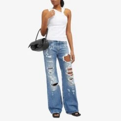 Paco Rabanne Ripped Baggy Jeans -Vibrant Vogue 08 02 2024 LB 24PCPA322CO0487 P418 m8 1
