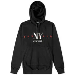 Alexander Wang Denim Hoodie With Puff Print