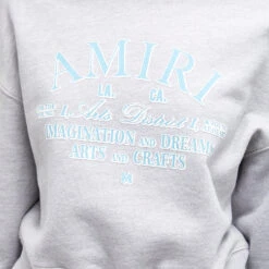 AMIRI Arts District Cropped Crew Sweat -Vibrant Vogue 08 12 23 TC PS24WJC001 032 9 1