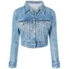 Alexander Wang Shrunken Cardi Trucker Denim Jacket