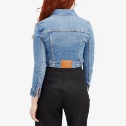 Alexander Wang Shrunken Cardi Trucker Denim Jacket -Vibrant Vogue 09 01 2024 JC 4DC1242212 482A 7 1