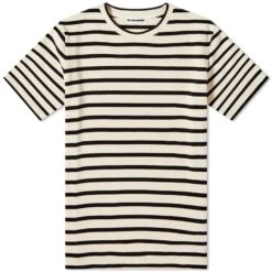 Jil Sander Stripe Logo T-Shirt