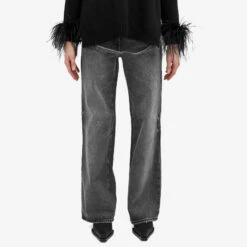 COURREGES Courrèges One Strap Stone Denim Baggy Pants 8 COURREGES Courrèges One Strap Stone Denim Baggy Pants -Vibrant Vogue 10 01 24 LS 423DPA169DE0009 9071 6 1