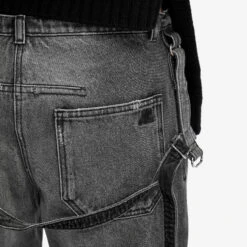 COURREGES Courrèges One Strap Stone Denim Baggy Pants 11 COURREGES Courrèges One Strap Stone Denim Baggy Pants -Vibrant Vogue 10 01 24 LS 423DPA169DE0009 9071 9 1