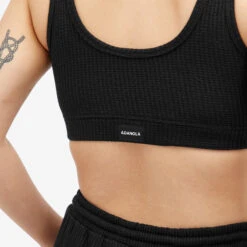 Adanola Waffle Scoop Bra -Vibrant Vogue 10 04 24 TC WAFFLE BRA BLACK 10 1