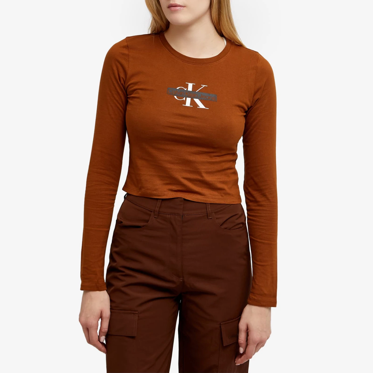 Calvin Klein Long Sleeve Seasonal Mono Logo T-Shirt 4 Calvin Klein Long Sleeve Seasonal Mono Logo T-Shirt - Image 2