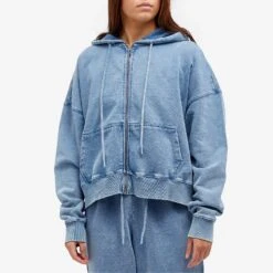 Good American Jeanius Boxy Zip Hoodie -Vibrant Vogue 10 11 2023 LB GS0486 i586 6 1