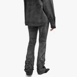 Ottolinger Big Waistband Drape Denim Jeans -Vibrant Vogue 11 01 24 TC 1704712 BLKPNT 7 1