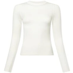 Joah Brown Long Sleeve Crew Rib T-Shirt
