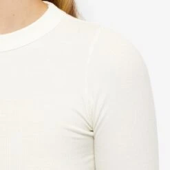 Joah Brown Long Sleeve Crew Rib T-Shirt -Vibrant Vogue 11 08 2022 EC 654LST BONE 9 1