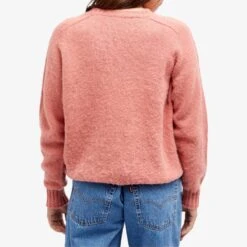 Howlin' Shaggy Bear Women Crew Knit -Vibrant Vogue 11 12 23 ls hwl bear crdgn spk 7