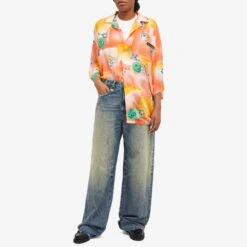 Martine Rose Boxy Printed Hawaiian Shirt -Vibrant Vogue 12 02 24 LS MRSS24 439 m8 1