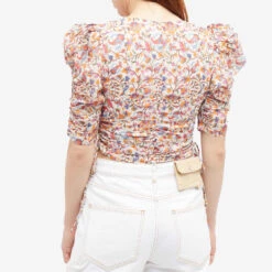 Isabel Marant Etoile Isabel Marant Étoile Galaor Print Crop Top 9 Isabel Marant Etoile Isabel Marant Étoile Galaor Print Crop Top -Vibrant Vogue 12 07 23 JF 23AHT0011FA A3J08E ECOR 7 1