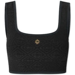 Casablanca Textured Bralette Top