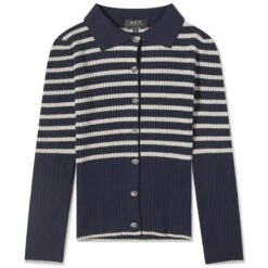 A.P.C. Mallory Striped Cardigan