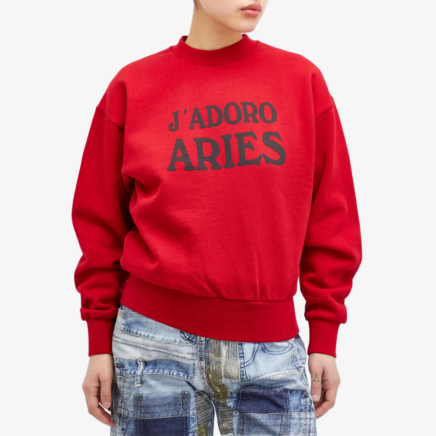 Aries J'Adoro Aries Crew Sweat 4 Aries J'Adoro Aries Crew Sweat - Image 2