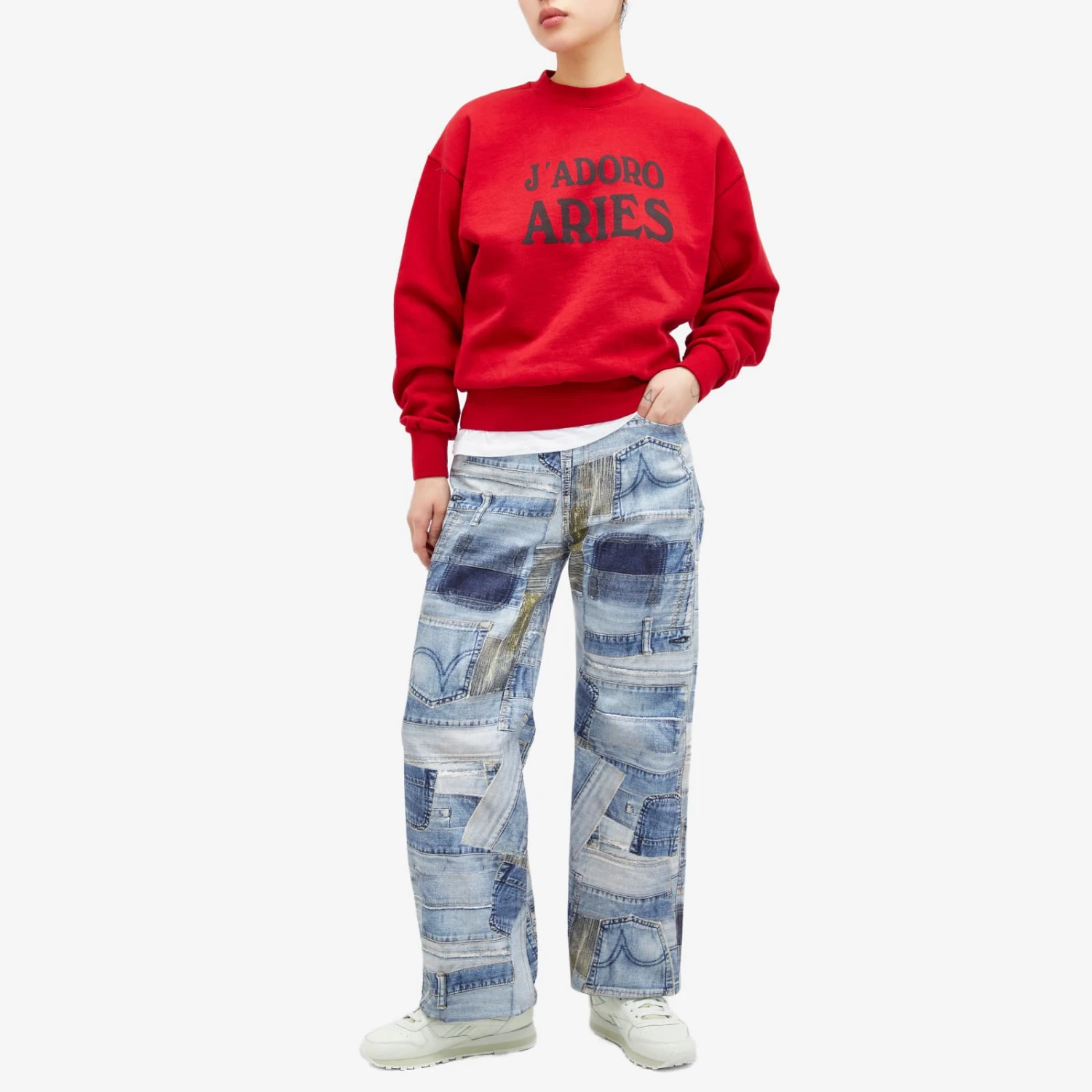 Aries J'Adoro Aries Crew Sweat 6 Aries J'Adoro Aries Crew Sweat - Image 4