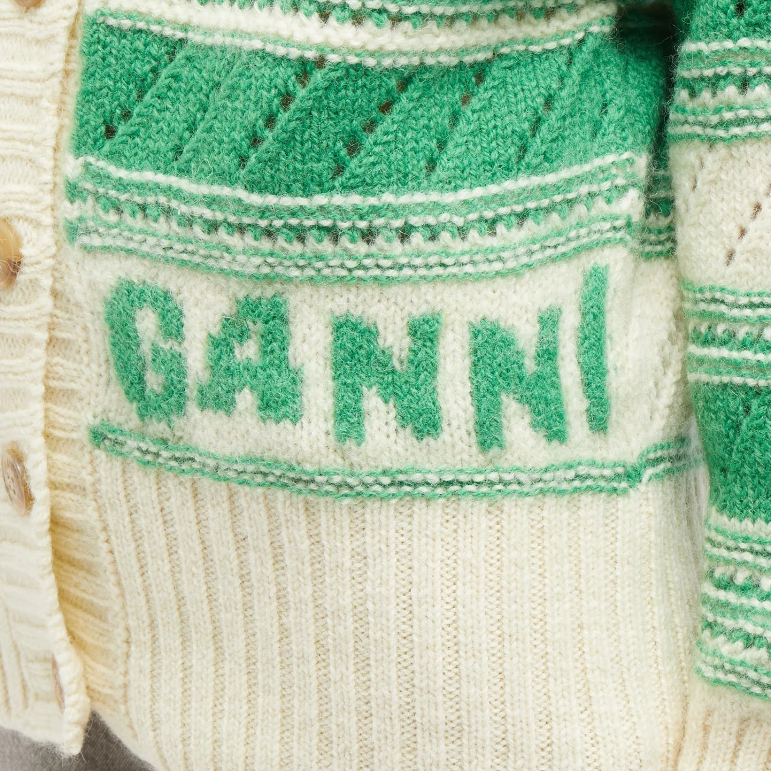 GANNI Organic Wool Cardigan 7 GANNI Organic Wool Cardigan - Image 5