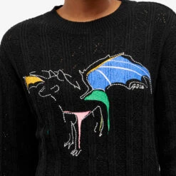 Andersson Bell Dragon Summer Crew Neck Sweater -Vibrant Vogue 13 12 2023 JW ATB1041U BLACK 9 1