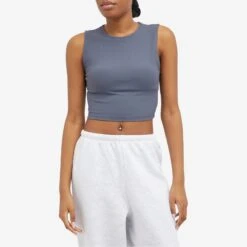 Joah Brown Second Skin Tank Top -Vibrant Vogue 15 03 24 LS 644TT NVY 6 1