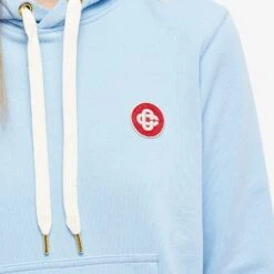 Casablanca Logo Patch Hooded Sweat 11 Casablanca Logo Patch Hooded Sweat -Vibrant Vogue 15 04 2022 TC WS22 JTP 018 BLU 9 1