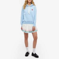Casablanca Logo Patch Hooded Sweat 10 Casablanca Logo Patch Hooded Sweat -Vibrant Vogue 15 04 2022 TC WS22 JTP 018 BLU m8 1
