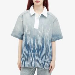 Botter Gradient Denim Polo Top 8 Botter Gradient Denim Polo Top -Vibrant Vogue 17 05 24 SI 241 M4101 DI 6 1