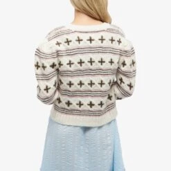 Shrimps Flower Knit Cardigan -Vibrant Vogue 17 07 23 JF AN KN CRM BRW PRL 30 SH 7 1