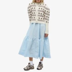 Shrimps Flower Knit Cardigan -Vibrant Vogue 17 07 23 JF AN KN CRM BRW PRL 30 SH m8 1