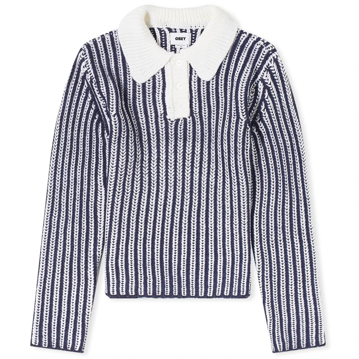 Obey Sylvie Polo Knitted Jumper 3 Obey Sylvie Polo Knitted Jumper