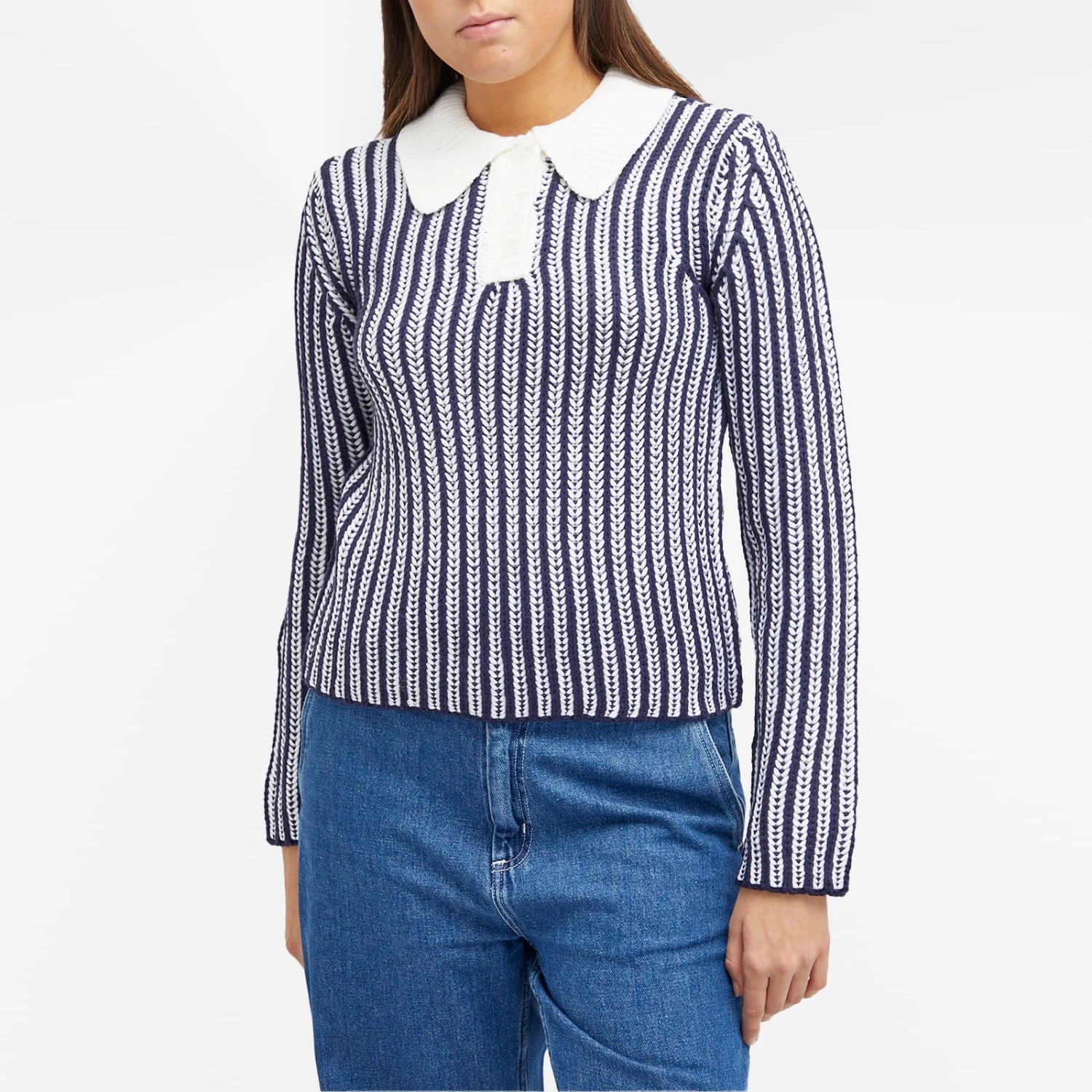 Obey Sylvie Polo Knitted Jumper 4 Obey Sylvie Polo Knitted Jumper - Image 2