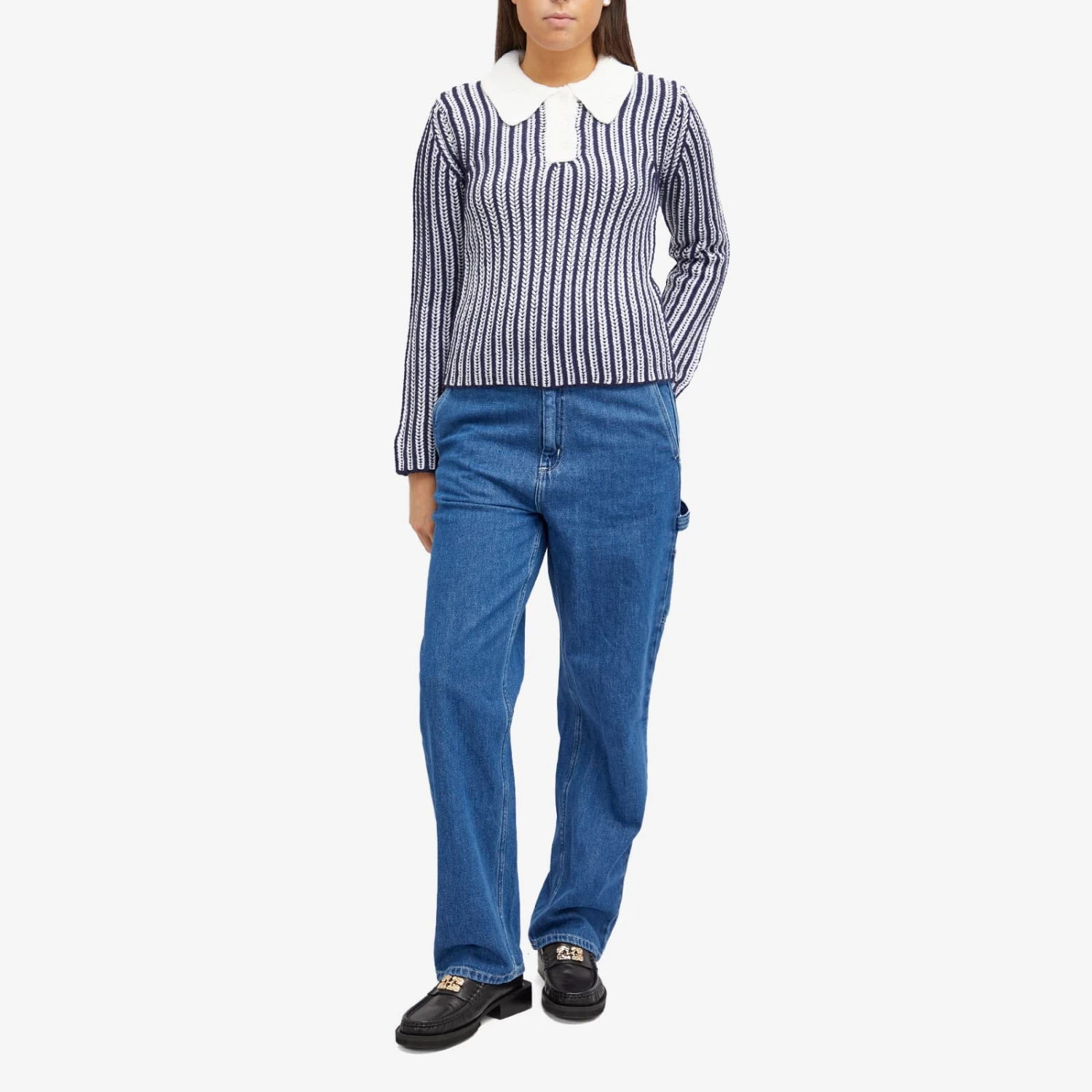 Obey Sylvie Polo Knitted Jumper 6 Obey Sylvie Polo Knitted Jumper - Image 4