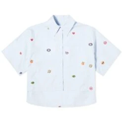 Kenzo Fruit Stickers Cropped Shirt
