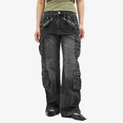 MISBHV Harness Cargo Trousers -Vibrant Vogue 18 04 24 LS 231W311 BLK 6 1